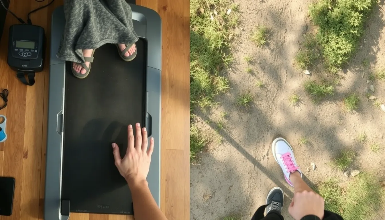 courir sur tapis ou dehors