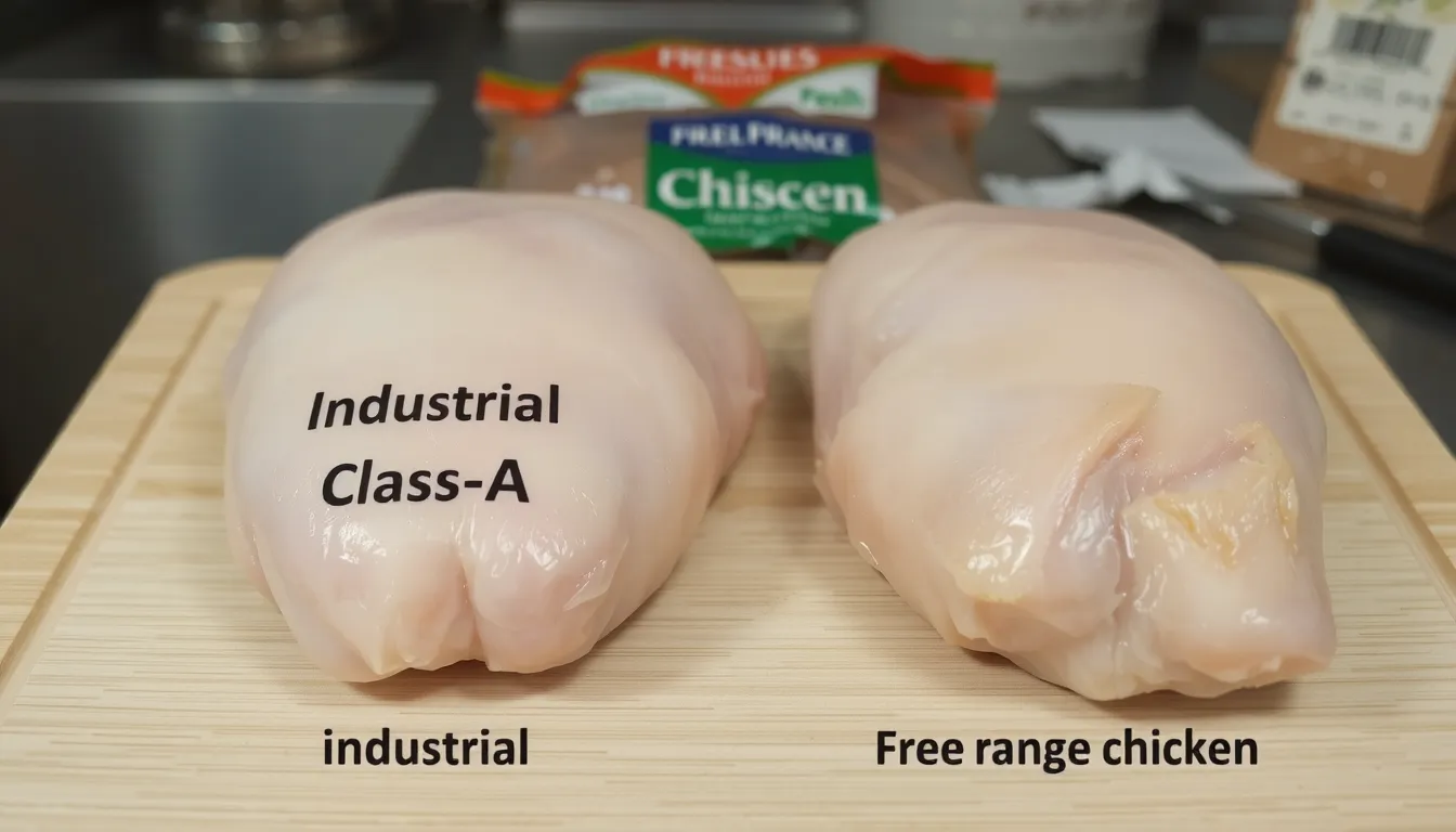 poulet classe a ou fermier
