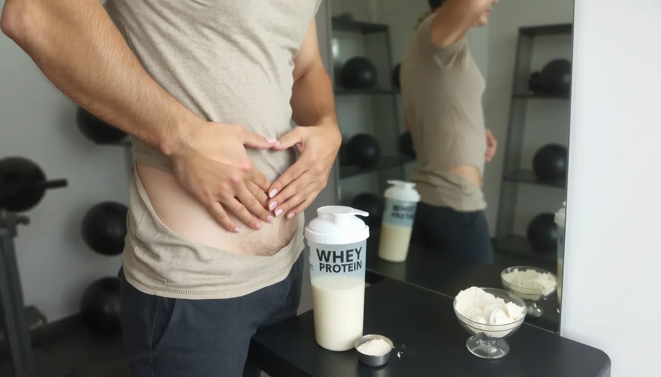 la whey fait grossir le ventre