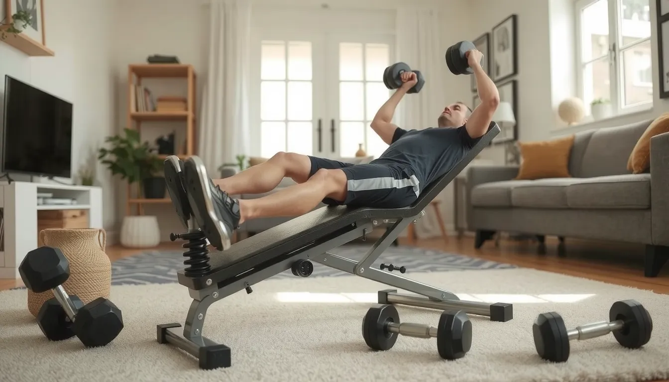 exercice banc de musculation multifonction